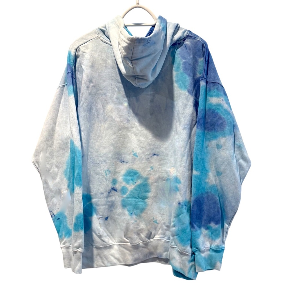 ACDC For Those About To Rock 1982 Tour Hoodie Blue Tie Dye Mens XL Graphic - Picture 3 of 5
